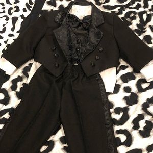 Infant tuxedo with tails